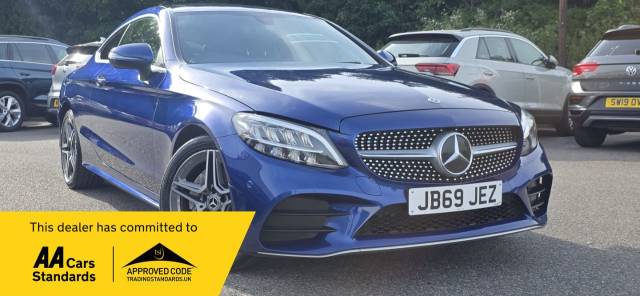 Mercedes-Benz C Class 1.6 C180 AMG Line 2dr 9G-Tronic Coupe Petrol Blue